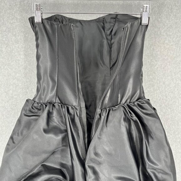 Jessica McClintock Gunne Sax Bubble Mini Dress Size 1 Black Fairy Whimsigoth VTG - Picture 4 of 12